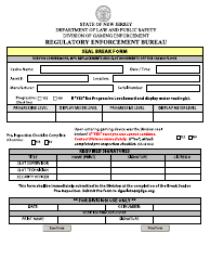 Seal Break Form - New Jersey, Page 3
