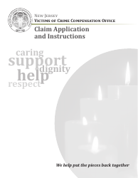 Document preview: Claim Application Form - New Jersey