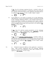 Exchange Management Agent License Application - New Jersey, Page 16