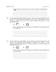 Exchange Management Agent License Application - New Jersey, Page 20