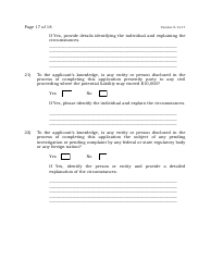 Exchange Services Agent License Application - New Jersey, Page 17