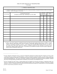 Form MC-15 Summary Description of Patient Appeal Process Health Care Quality Act Registration - New Jersey, Page 2