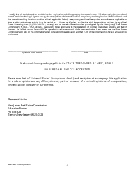 Application for Real Estate School License for Public School - New Jersey, Page 4