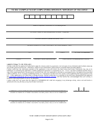 Referral Agent Application for Reinstatement/Transfer, Name Change or Change of License Type - New Jersey, Page 3