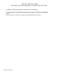 Insurance Premium Finance Company Branch Application - New Jersey, Page 2