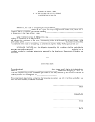 Document preview: Certified Copy of Resolutions - Property/Casualty - New Jersey