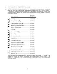 New Jersey General Eligibility Requirements Worksheet - Property/Casualty - New Jersey, Page 3