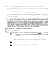 New Jersey General Eligibility Requirements Worksheet - Property/Casualty - New Jersey, Page 4