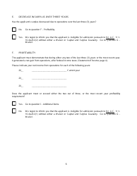New Jersey General Eligibility Requirements Worksheet - Property/Casualty - New Jersey, Page 6