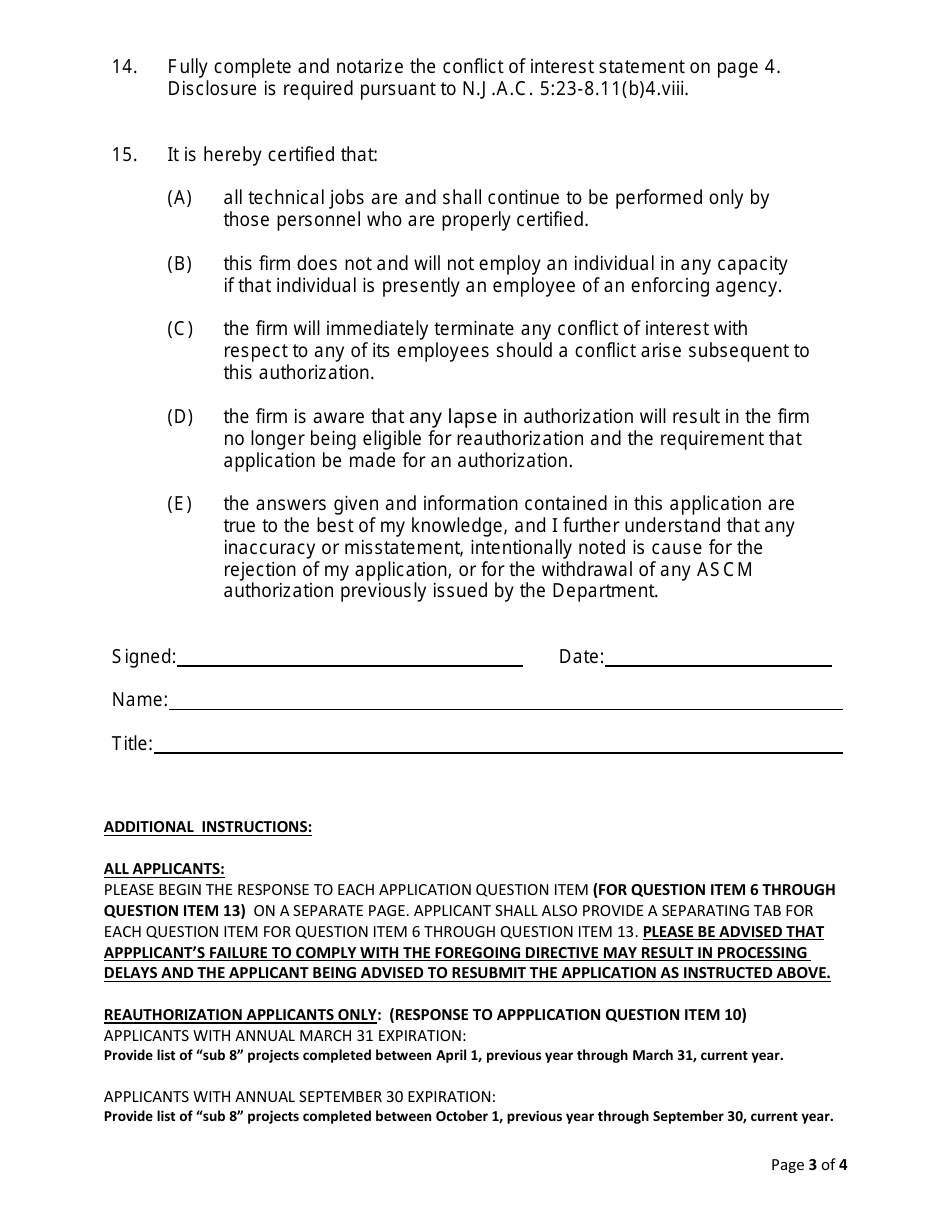 Asbestos Safety Control Monitor (Ascm) Application - New Jersey, Page 3