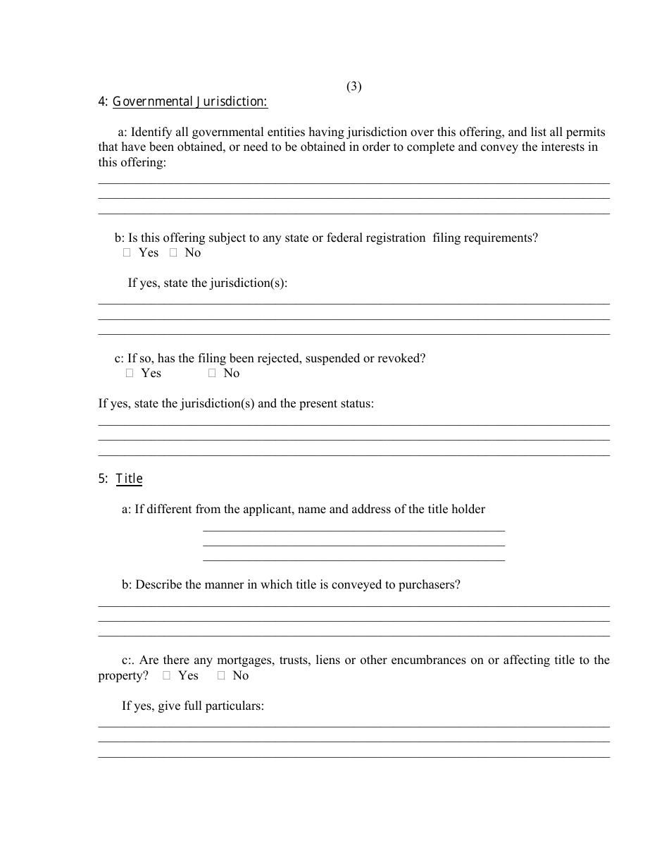 Application for a Secondary Registration - New Jersey, Page 3