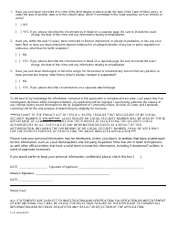 Form TL-4 License Application - New Jersey, Page 2