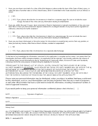 Form MDL-1 License Application - New Jersey, Page 2