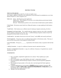 Landscape Irrigation Contractor Business Permit - New Jersey, Page 2