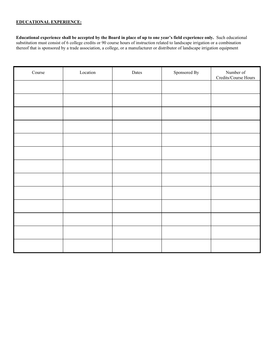 Form ADM-322 Application for Certification Landscape Irrigation Contractor Pursuant to N.j.s.a. 45:5aa-1 Et.seq. - New Jersey, Page 3