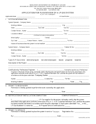 Form AFPR Application for Plan Review of a Lp-Gas System - New Jersey