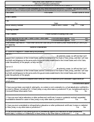 Oath of Allegiance/Verification of Accuracy - New Jersey