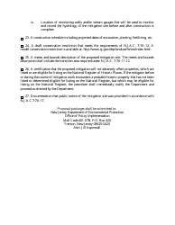 Wetland Mitigation Bank Proposal Checklist - New Jersey, Page 4