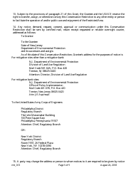 Grant of Conservation Restriction (Non-routine Mitigation Site/Mitigation Banks) - New Jersey, Page 5