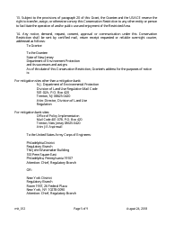 Grant of Conservation Restriction (Routine Mitigation Site) - New Jersey, Page 5