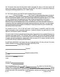 Grant of Conservation Restriction (Routine Mitigation Site) - New Jersey, Page 8