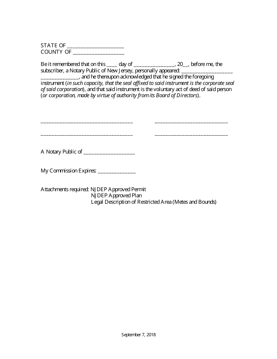 Grant of Conservation Restriction (Czm Mitigation Site Area) - New Jersey, Page 11