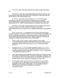 Grant of Conservation Restriction/Easement (Shore Protection Structure Area) - New Jersey, Page 2
