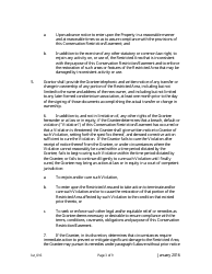 Grant of Conservation Restriction/Easement (Shore Protection Structure Area) - New Jersey, Page 3