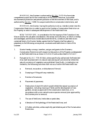 Grant of Conservation Restriction (Transition Area Waiver) - New Jersey, Page 2