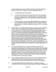 Grant of Conservation Restriction (Transition Area Waiver) - New Jersey, Page 4