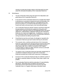 Grant of Conservation Restriction (Transition Area Waiver) - New Jersey, Page 7
