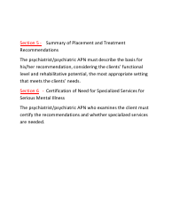 Instructions for Pasrr Level II Psychiatric Evaluation - New Jersey, Page 3