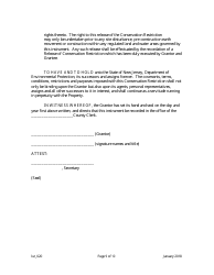 Grant of Conservation Restriction (Transition Area Waiver Averaging Plan) - New Jersey, Page 9