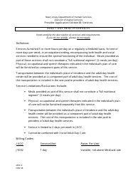 Form JACC-2 Section III &quot;Jacc Provider Application: Adult Day Health Services&quot; - New Jersey