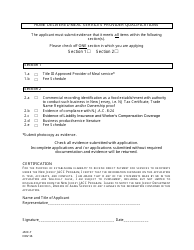 Form JACC-7 Section III Jacc Provider Application: Home Delivered Meal Services - New Jersey, Page 2