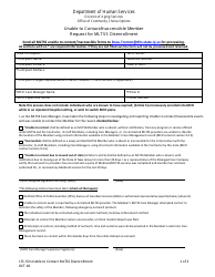 Document preview: Form LTC-50 Unable to Contact/Inaccessible Member Request for Mltss Disenrollment - New Jersey