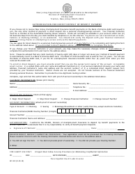 Form BC-502 Authorization for Direct Deposit of Benefit Payment - New Jersey (English/Spanish)