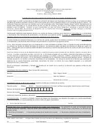 Form BC-502 Authorization for Direct Deposit of Benefit Payment - New Jersey (English/Spanish), Page 2