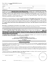 Apprentice/Trainee Crane Operator Permit - New Jersey, Page 2