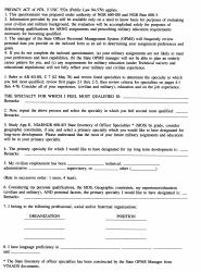 NJDMAVA Form 10 Officer&#039;s Data Sheet - New Jersey, Page 2