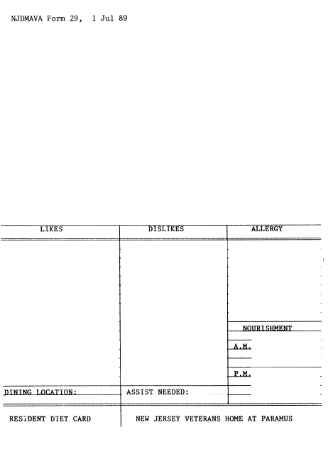 NJDMAVA Form 29  Printable Pdf