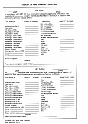 Document preview: NJDMAVA Form 190-4 Custody of Keys Transfer Certificate - New Jersey