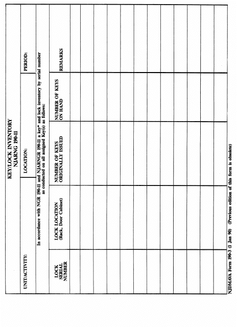 NJDMAVA Form 190-3  Printable Pdf