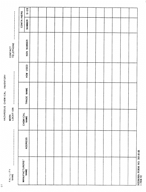 NJDMAVA Form 385-10-1R  Printable Pdf