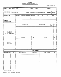 NJDMAVA Form 600-103 Officer Record Brief - New Jersey