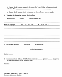 NJDMAVA Form 680.41R Application of Armory Use Agreement - New Jersey, Page 2