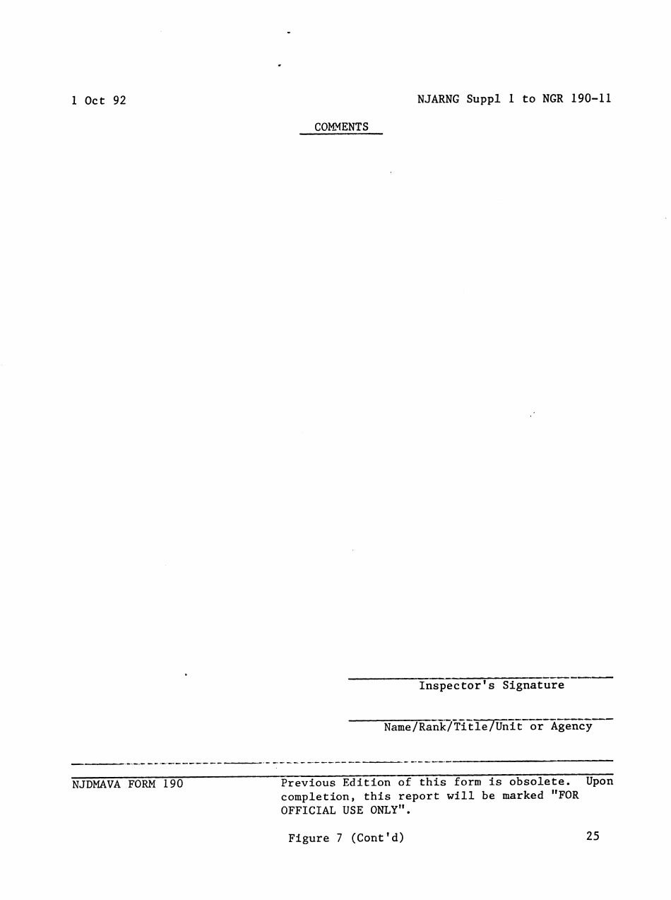 NJDMAVA Form 190 Physical Security Inspection Checklist - New Jersey, Page 9