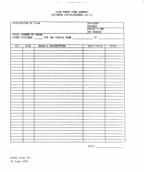 Document preview: NJDMAVA Form 747 Club Order Form Summary - New Jersey