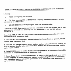 NJDMAVA Form 906 Organizational Maintenance Unit Sheet - New Jersey, Page 2