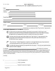 Form DC-17U Utility Certificate of Compliance Items Containing Steel &amp; Iron - New Jersey, Page 2